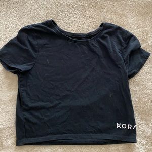 Kora black crop, lulu for visibility